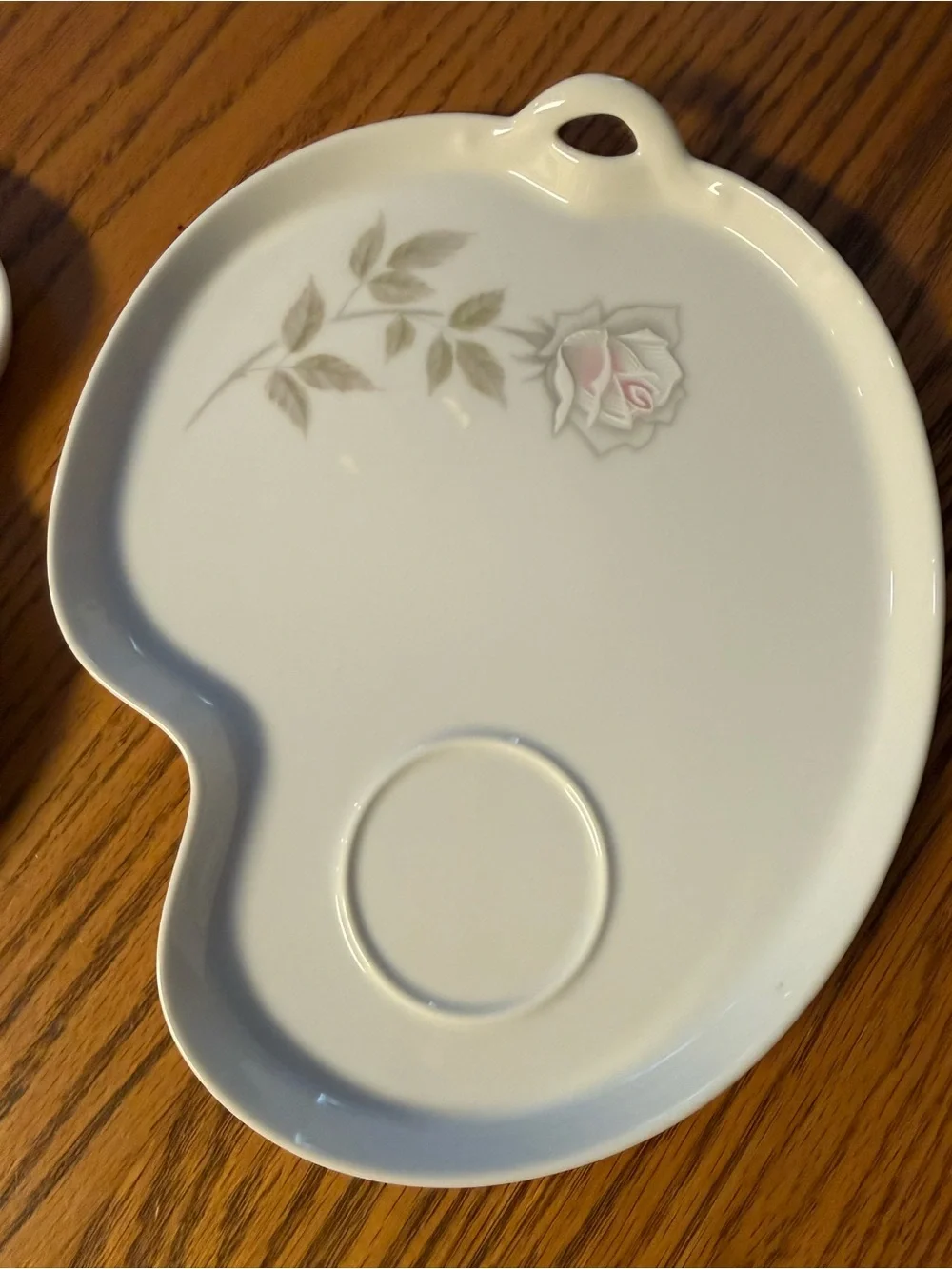 Noritake Edenrose 6343  Porcelain Serving Tray Set with Pink Rose Accents